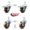 Service Caster 3 Inch High Temp Phenolic Swivel 10mm Stem Caster Total Lock Brake SCC, 2PK SCC-TSTTL20S314-PHSHT-M1015-2-S-2 - alternate 4